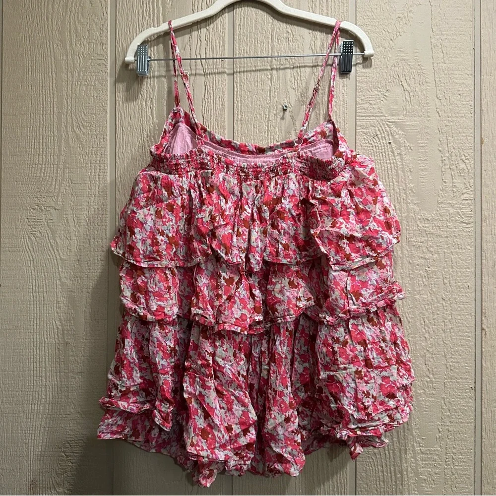Floral Ruffle Top - Picture 2 of 3